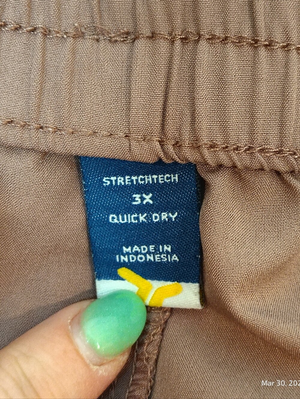 Womens 3X Old Navy StretchTech Quick Dry Pull On Cargo Pants Mauve Activewear - Picture 3 of 5